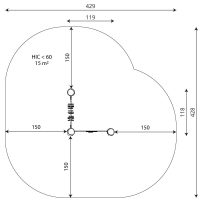 Kuva tuotteen Robinia Aktiviteettitaulu Aakkoset ja Geometriset Kuviot turva-alueesta