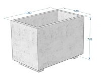 Kuva tuotteen Piharuukku kantikas jaloilla KB1061 mitoista
