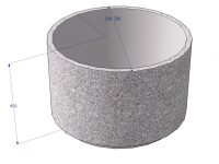Kuva tuotteen Piharuukku pyöreä KB1011 mitoista